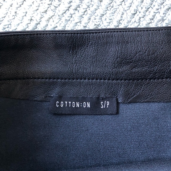 Cotton On Women’s Black Pleather Mini Skirt, Size 8 /S, Vegan Leather, New - Picture 2 of 6